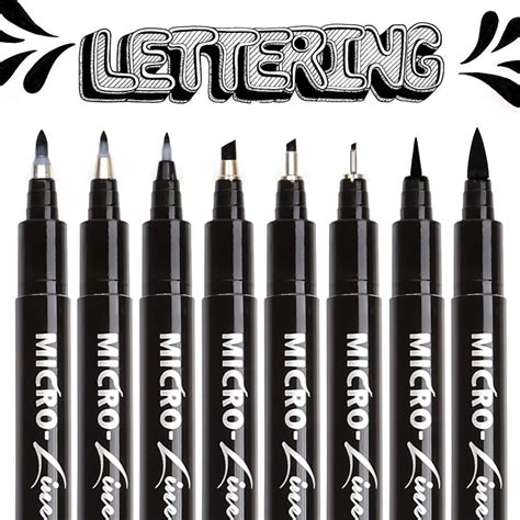 Buy Dainayw Calligraphy Brush Pen Hand Lettering Pens Size Black