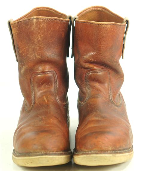 Vintage Red Wing Irish Setter Pull On Leather Work Sport Boots 1990s