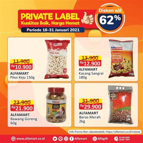 Mini market yang tersebar di seluruh penjuru daerah di indonesia itu kembali menghadirkan promo menarik. Katalog Promo Alfamart Private Label Periode 16 - 31 ...