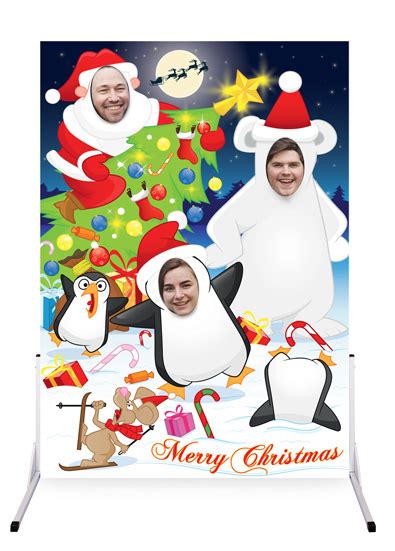 Christmas Themed Photo Cutout Boards