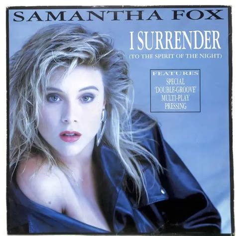 SAMANTHA FOX I Surrender To The Spirit Of The Night UK FOXYT Jive EX PicClick