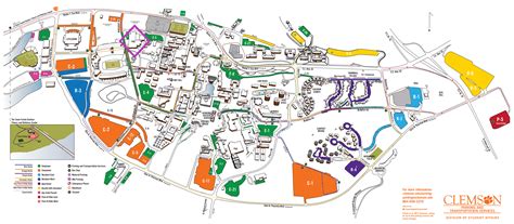 Clemson University Map Of Campus World Map