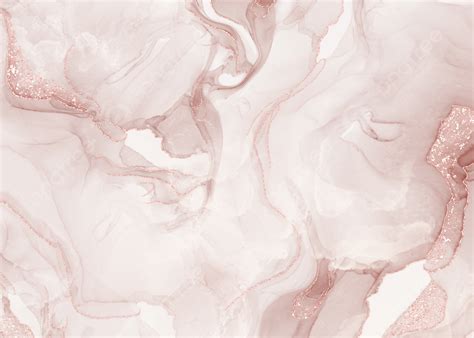 Nude Brown Elegant Marble Glitter Fluid Art Background Marble