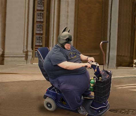 Fat Batman Wheelchair Scooter Fail Michael Kelly Flickr