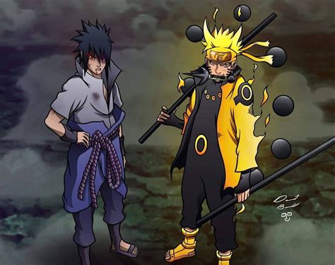 Sasuke Mangekyou Sharingan Rinnegan Y Naruto Six Paths Sage Mode