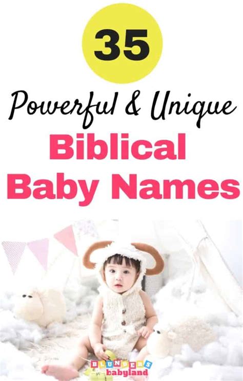 Baby boy names that are not unique and have cool meanings. 35 Powerful and Unique Biblical Baby Names for Boys and ...