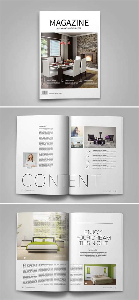 Minimal Magazine Layout In 2020 Magazine Layout Design Page Layout