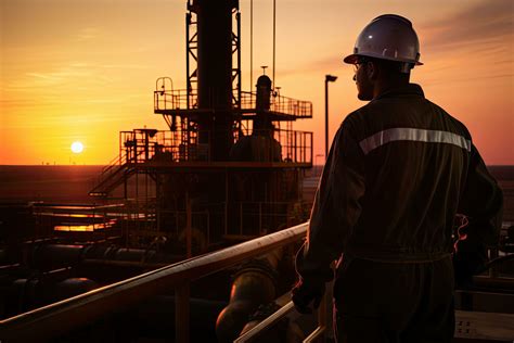 Oil and gas industry background. Oil and gas workers are working in oil
