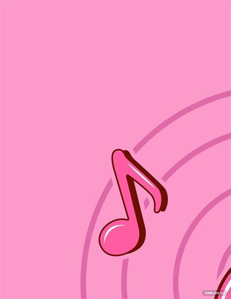 Pink Music Note Vector In Illustrator  Eps Svg Png Download