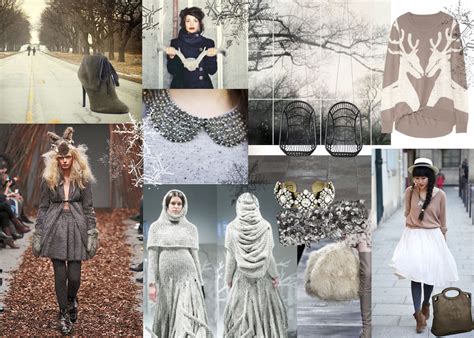 Fashion Moodboard With A Pretty Winter Garden Theme Fashion Design