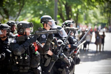 Portland Police Fired Crowd Control Weapons At Counter Protesters