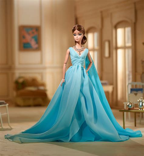 ᐉ Коллекционная кукла Барби Силкстоун Blue Chiffon Ball Gown Barbie