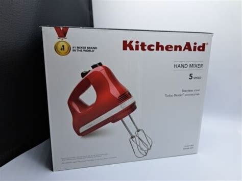 Kitchenaid Khm512er Ultra Power 5 Speed Hand Mixer Empire Red