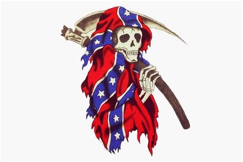 Rebel Flag Grim Reaper Png Riloclassic
