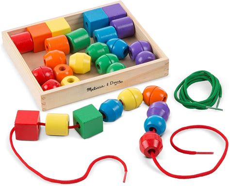 Melissa And Doug 544 Primary Lacing Beads Educational Toy With 30