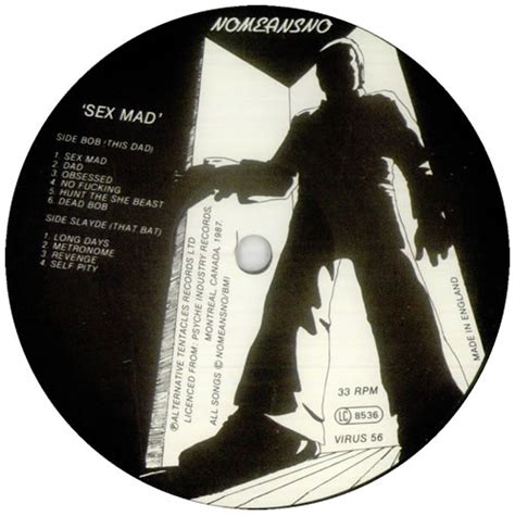 Nomeansno Sex Mad Uk Vinyl Lp Album Lp Record 548413
