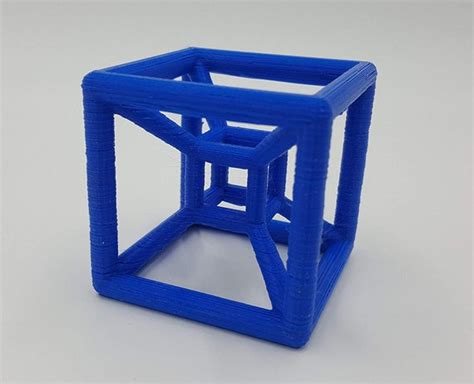 Hypercube Tesseract 3d Printed 4d Shape Math T And Learning Etsy