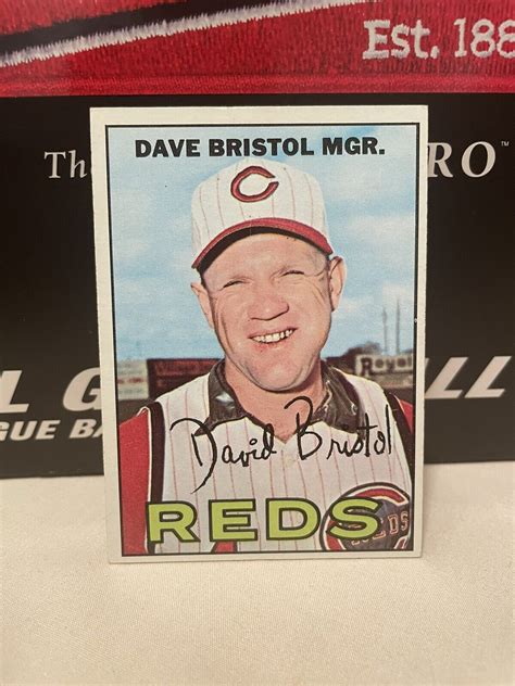 1967 Topps Baseball Card Dave Bristol 21 Exnm Condition Combined Shipping Ebay