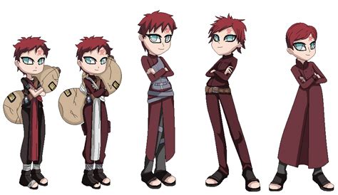 Gaara Through The Ages By Okamikisho On Deviantart