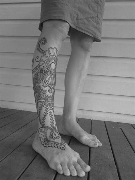 Lace And Black Octopus Tattoo On Leg Tattoomagz › Tattoo Designs