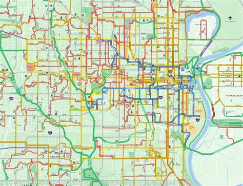 Use The Omaha Trails Map For Your Rides Around Omahas Trails See Also