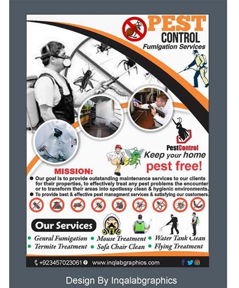 Pest Control Brochure Download Free Psd And Cdr File Pest Control Brochure Fumigation Services