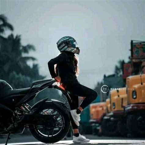 Moto Girl In 2022 Biker Photoshoot Girl Riding Motorcycle Bike