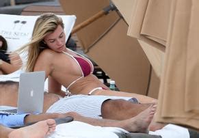 Samantha Hoopes In A Very Skimpy Bikini On The Beach In Miami Aznude
