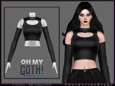 The Sims Resource Oh My Goth Gothic Top