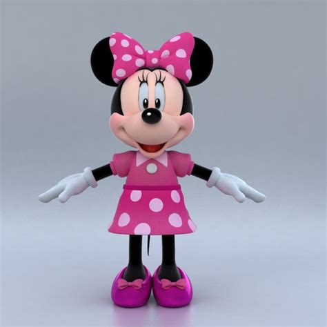 3d Model Of Mickey Minnie Mouse Minnie Minnie Mouse Mickey Minnie Mouse