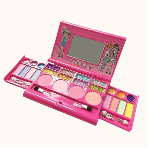 Kids Makeup Kit For Kids Cosmetic Girls Kit Eyeshadow Lip Gloss Blushes