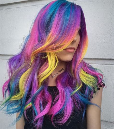 Pin By Diamondroseev On Multi Colored Hair Hair Dye Colors