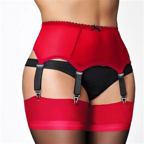 Sexy Garter Belt Women High Waist Mesh Suspender Belt Female Lady