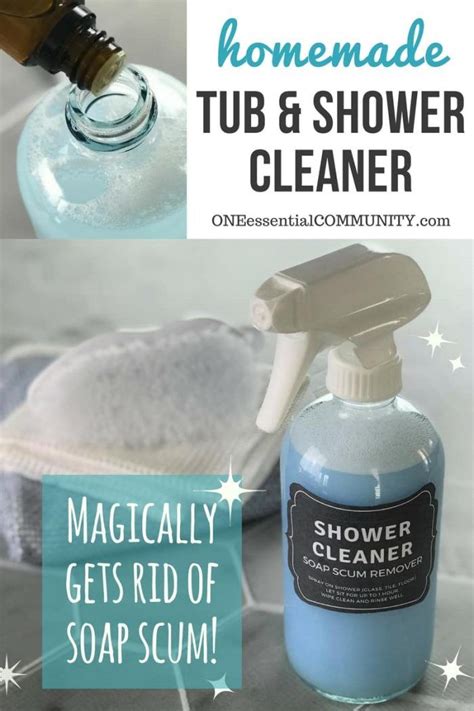 Magic Homemade Shower Cleaner Shines Cleans And Disinfects Tubs Tile