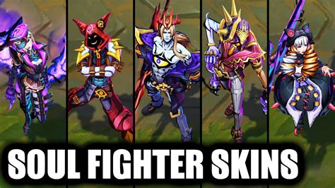 All New Soul Fighter Skins Spotlight Part Viego Jhin Gwen Evelynn