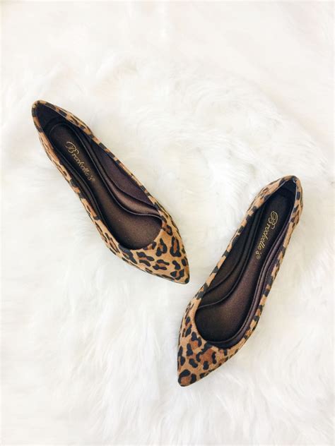 Tammy Leopard Ballet Flats Leopard Ballet Flats Comfy Flats Shoes
