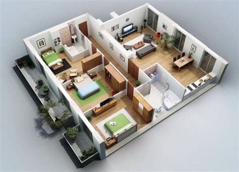 45+ bentuk dan model rumah sederhana di kampung tapi mewah ➤ kumpulan contoh desain sekalipun desain rumahnya sederhana, namun rumah di kampung mempunyai daya tarik untuk rumah dengan ukuran 6×9 meter, anda sudah bisa mendapatkan satu ruang tamu, dua kamar tidur. 10 Contoh Denah Rumah 3 Kamar Tidur Minimalis | Renovasi ...