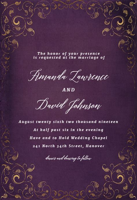 Invitations And Announcements Paper Navy Blue Wedding Invitation Set