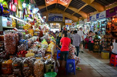 Different textiles in famous vietnamese and asian styles as well as western styles. Hello Backpack: Vietnam: Ben Thanh Market Supermarket to ...