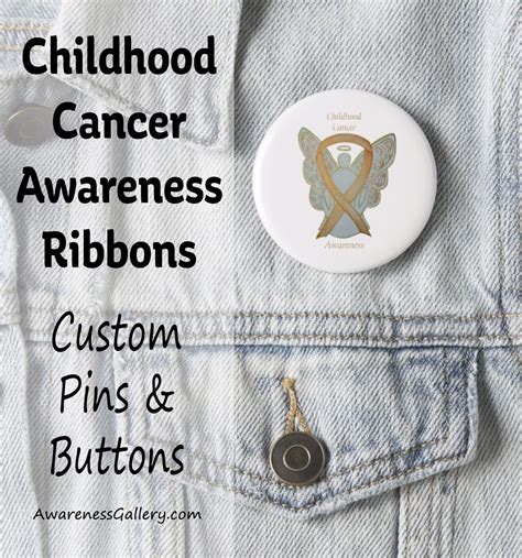 Awareness Art Gallery — Gold Childhood Cancer Awareness Ribbon Custom