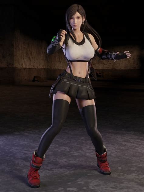 Ffvii Remake Tifa Render By Fakemodeo On Deviantart In Final Fantasy Female Characters