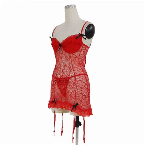 Fashion M L Size Red Sexy Floral Valentine Day Lingerie With Keyhole Cut Out Back W655556b