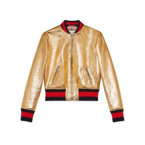 GUCCI CRACKLE LEATHER BOMBER JACKET. #gucci #cloth # | Bomber jacket, Leather flight jacket, Jackets