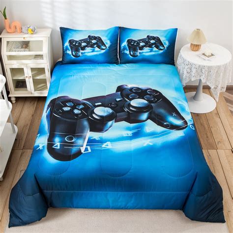 Gamer Comforter Set Video Game Comforter Set For Kids Boys Teens Twin