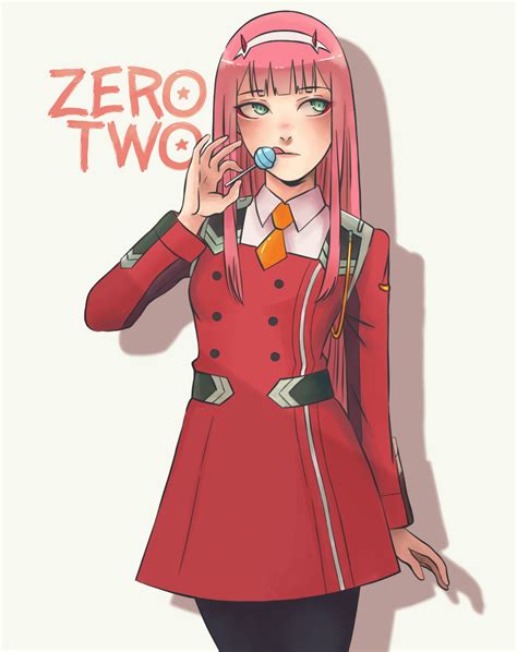 Zero Two Fan Art By Esquell On Deviantart