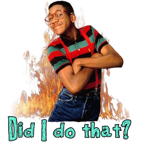 Steve Urkel Did I Do That Poster Funny Painting By Gary Claire Fine