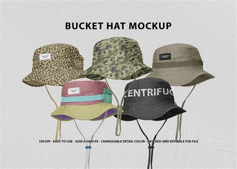 Download Bucket Hat Mockup By Uncentrifuged Pressure | TheHungryJPEG.com