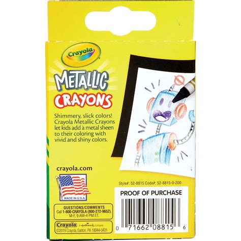 Crayola Neon Metallic And Pearl Crayons
