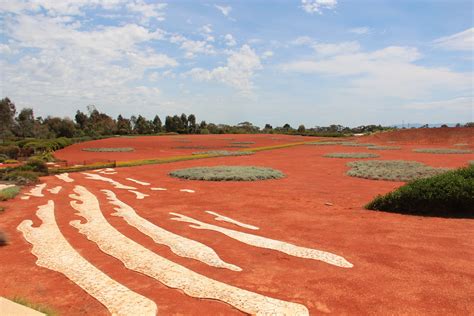 The Red Sand Garden At The Cranbourne Botanic Gardens In Melbourne