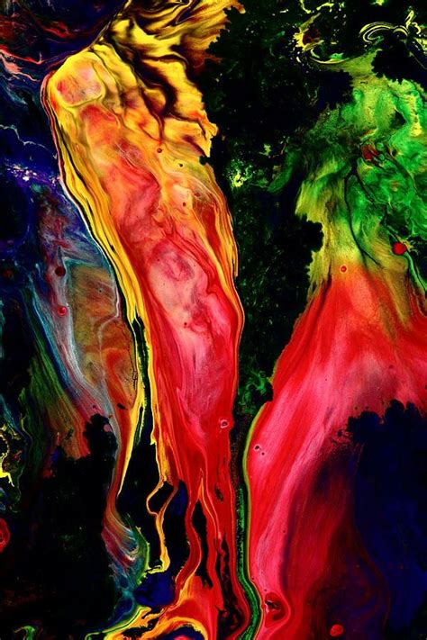 Dancing Red Peppers Painting By Serg Wiaderny Flow Painting Encaustic
